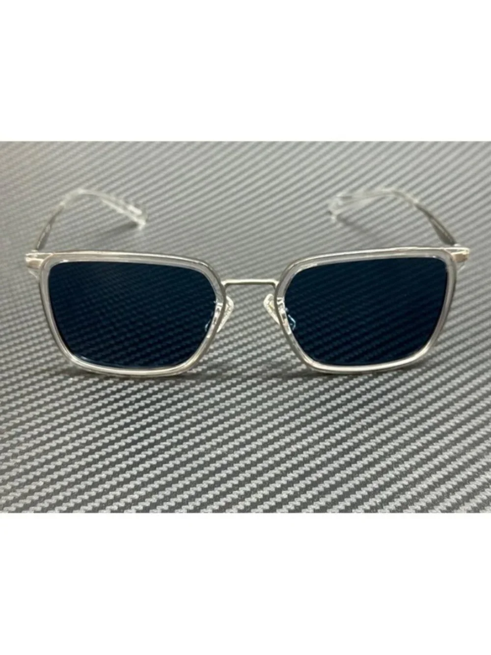 New Coach Men Transparent Silver Sunglasses 56-21-150